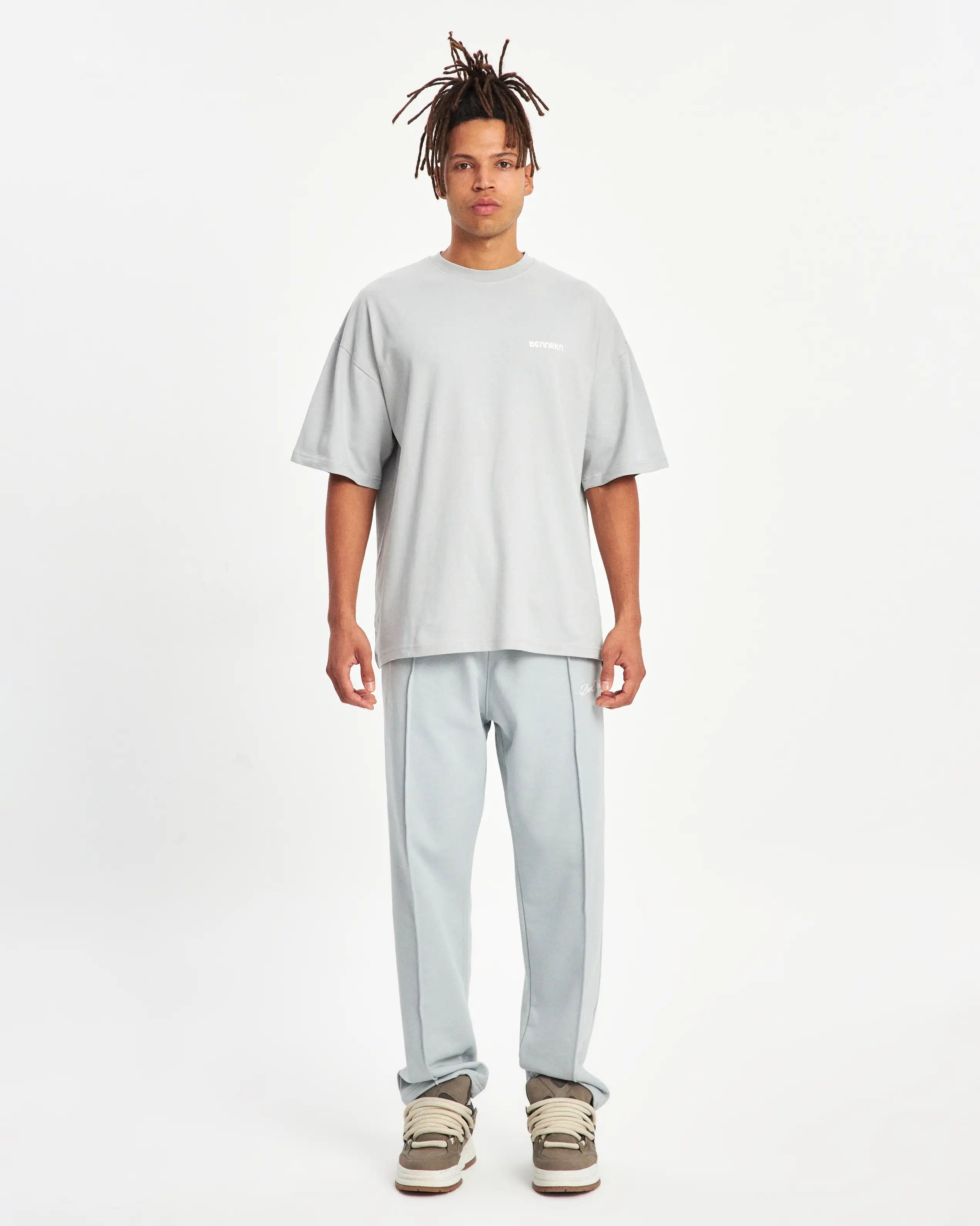 OVERSIZED ARCHED T-SHIRT  - GREY