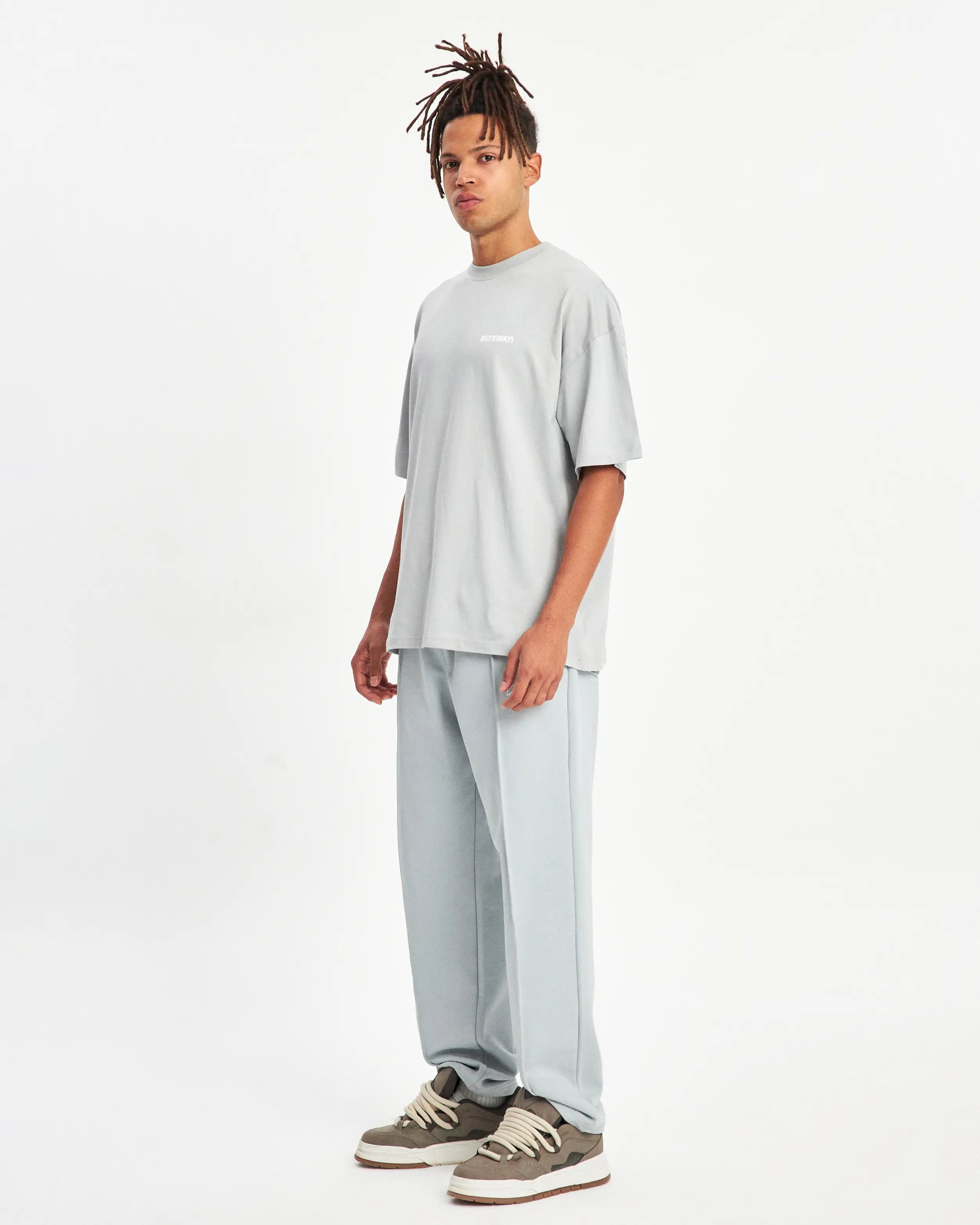 OVERSIZED ARCHED T-SHIRT  - GREY