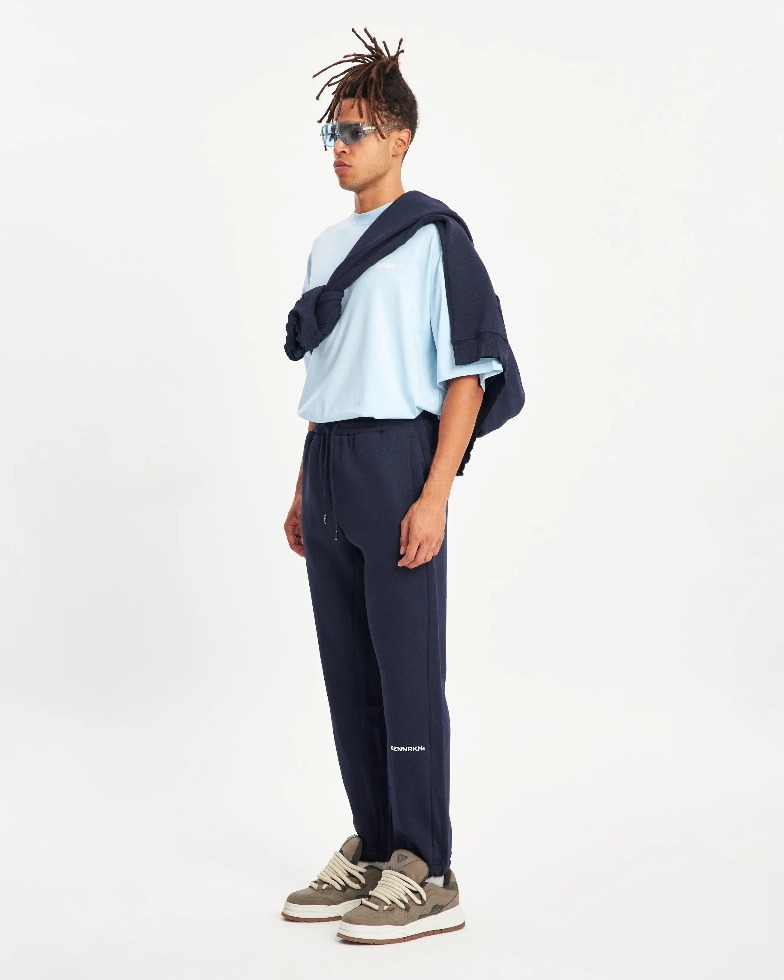 CUFFED SWEATPANT- NAVY