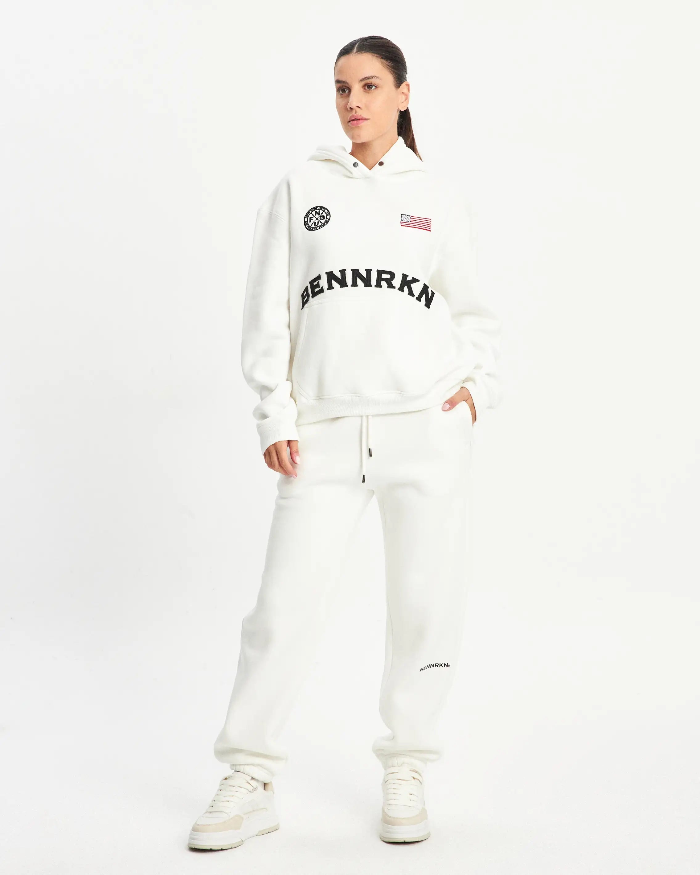 CUFFED SWEATPANT- OFF WHITE