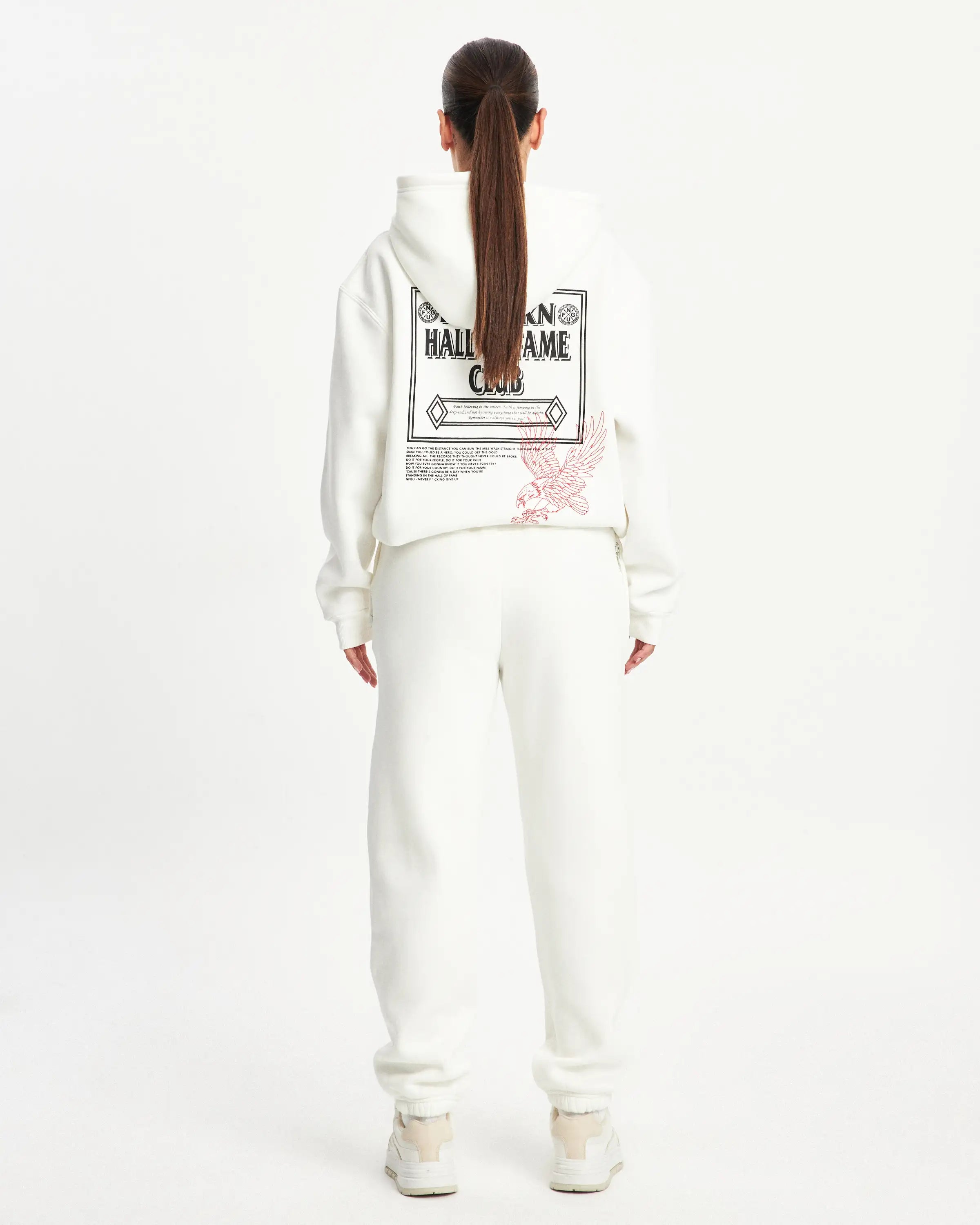 CUFFED SWEATPANT- OFF WHITE