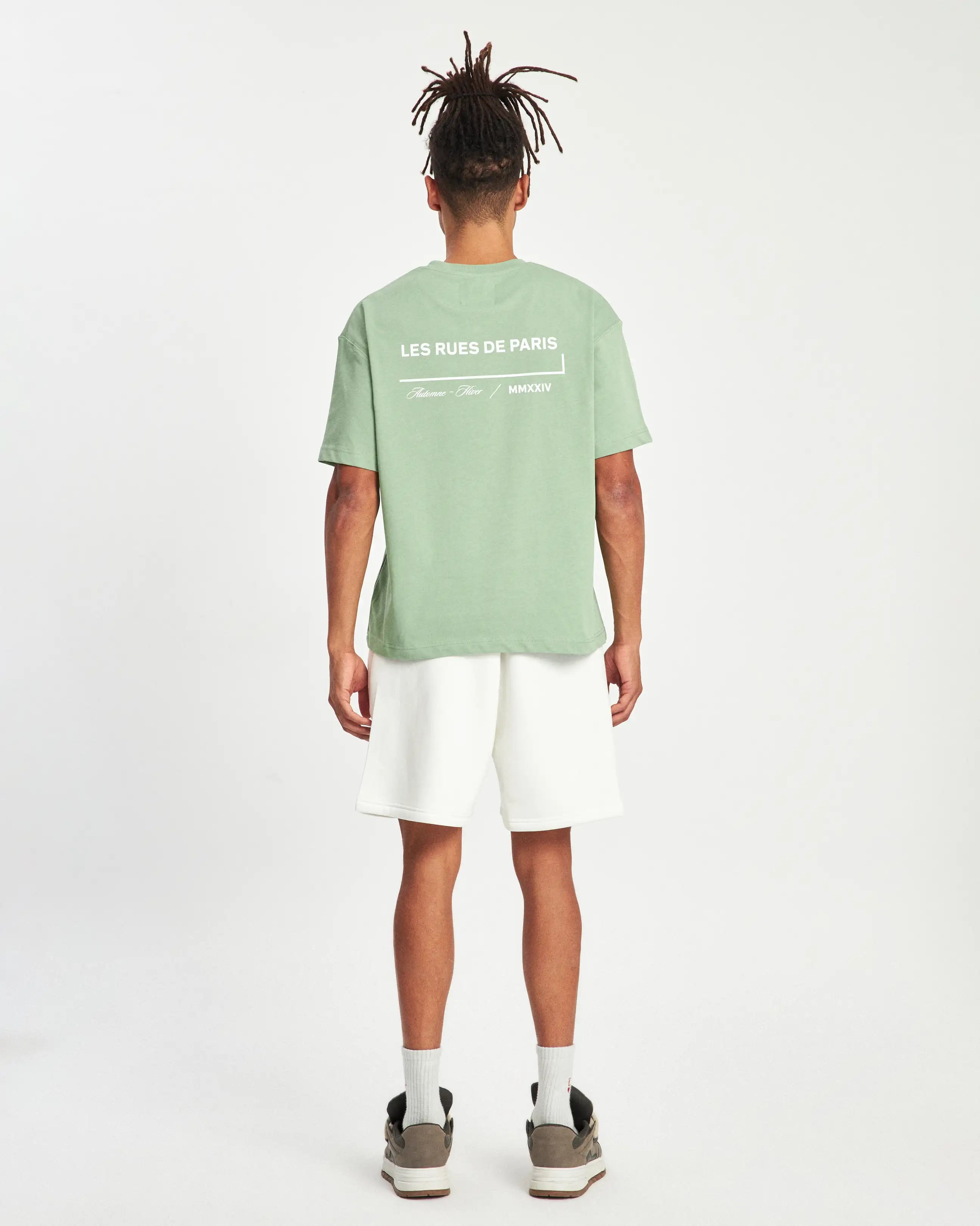 LES RUES THE PARIS T-SHIRT  -  SAGE GREEN