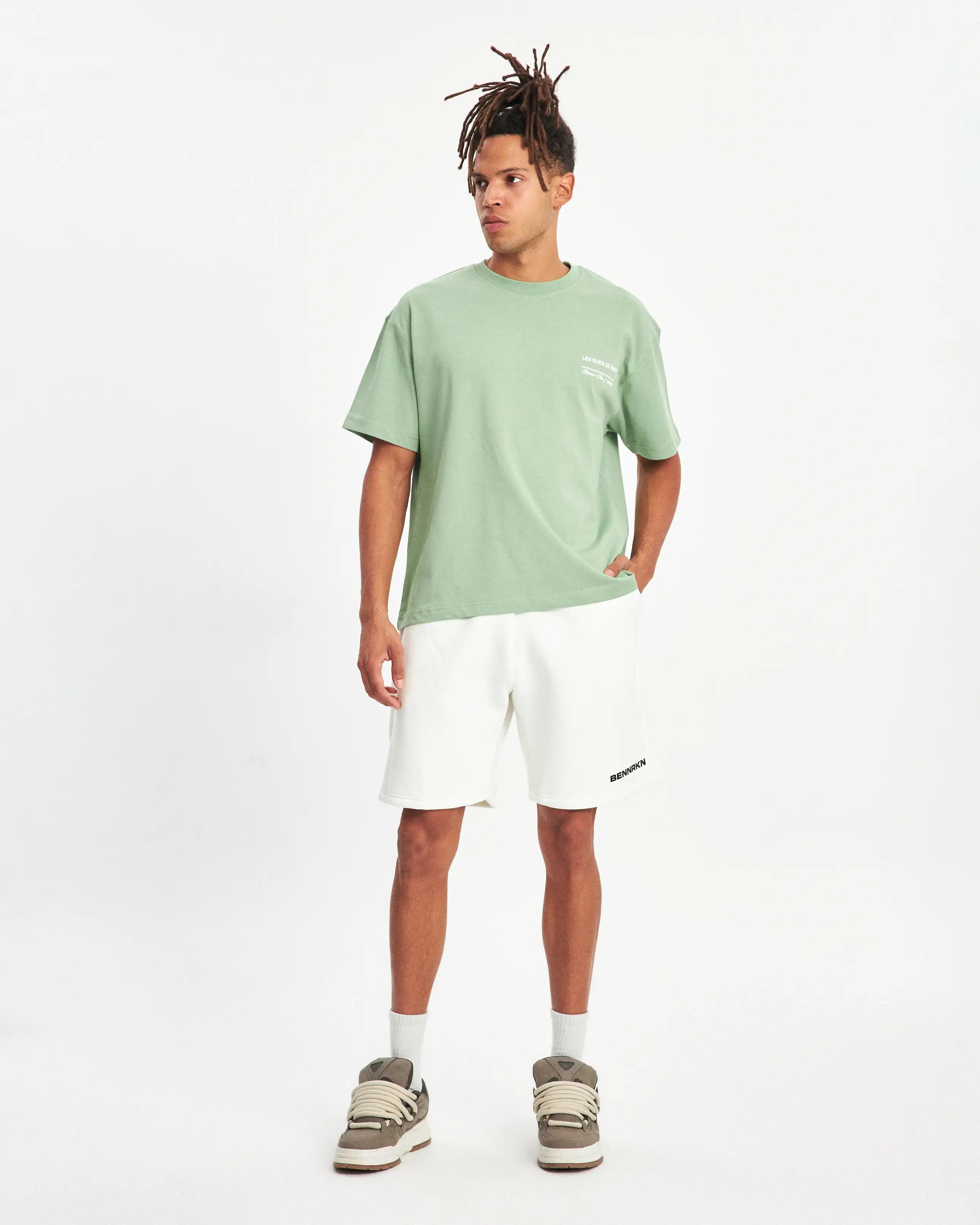 LES RUES THE PARIS T-SHIRT  -  SAGE GREEN