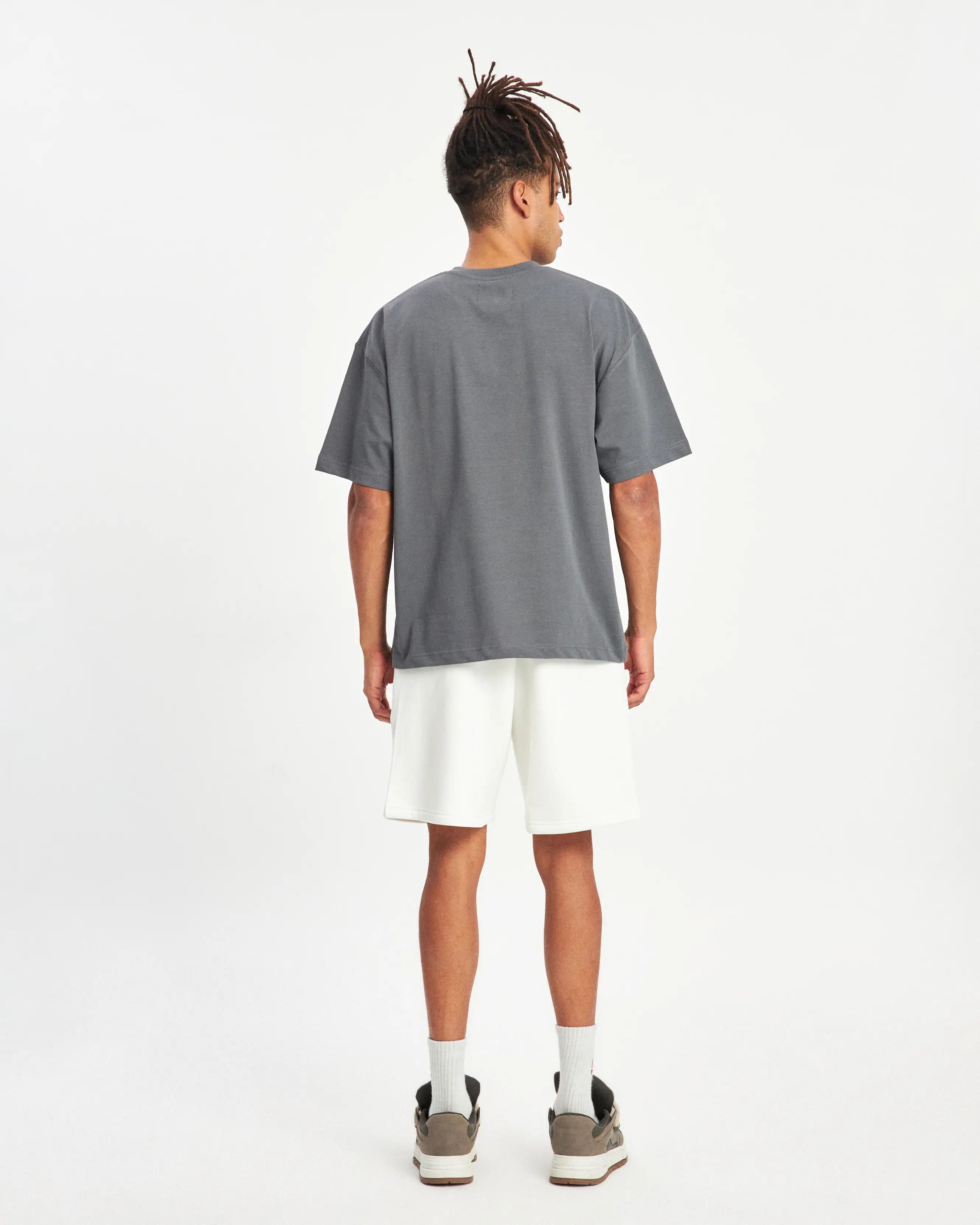 BENNRKN INITIAL T-SHIRT - SMOKE GREY