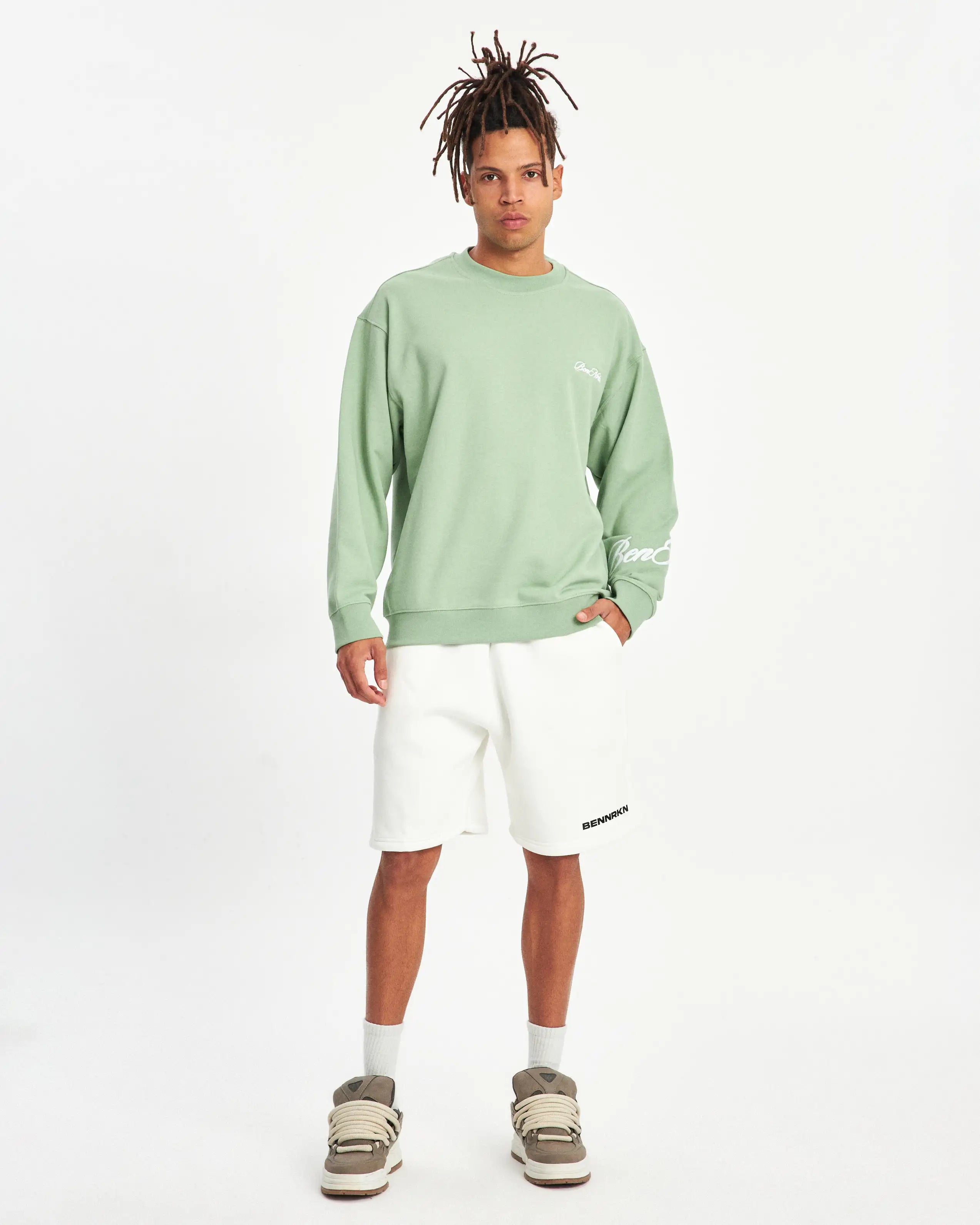 HANDWRITTEN SWEATSHIRT - SAGE GREEN