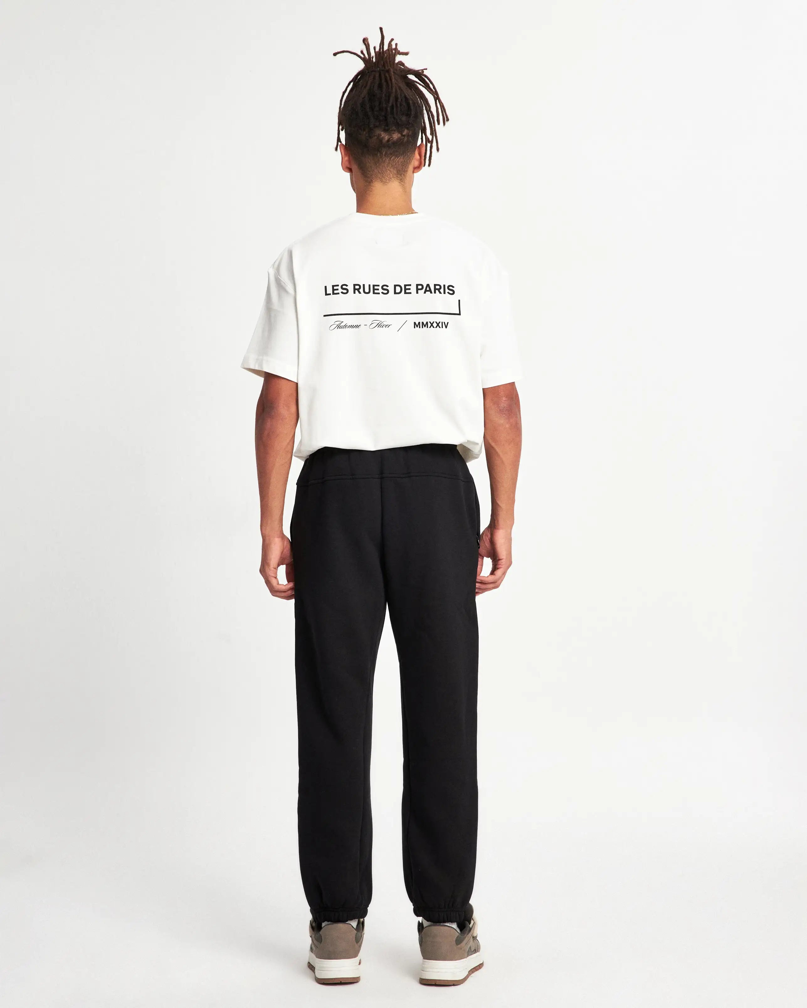 CUFFED SWEATPANT- BLACK