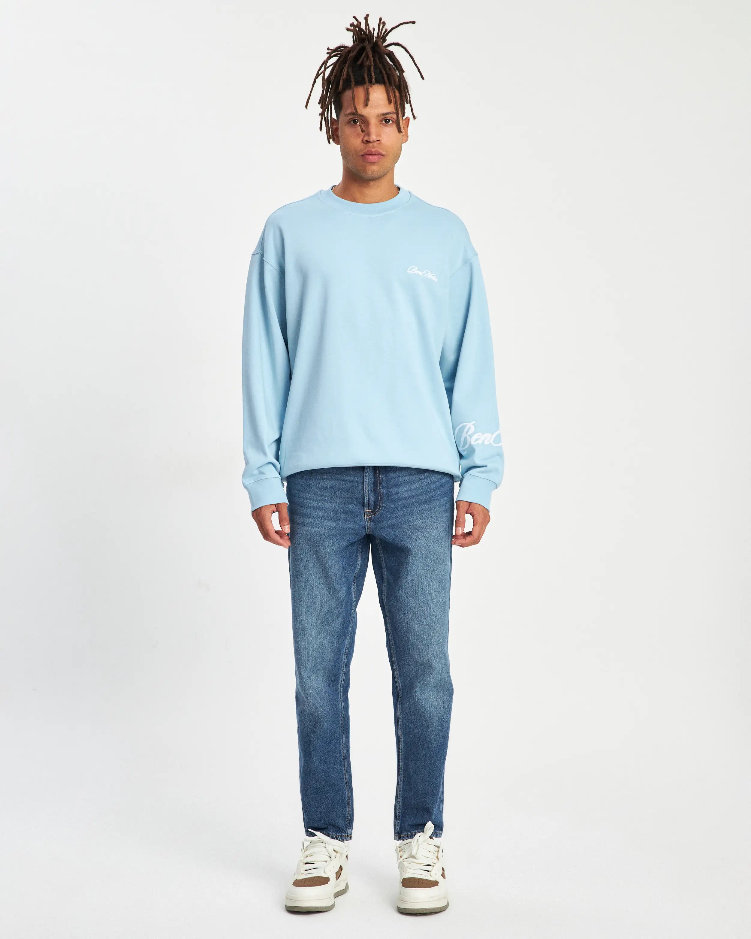 HANDWRITTEN SWEATSHIRT - BABY BLUE