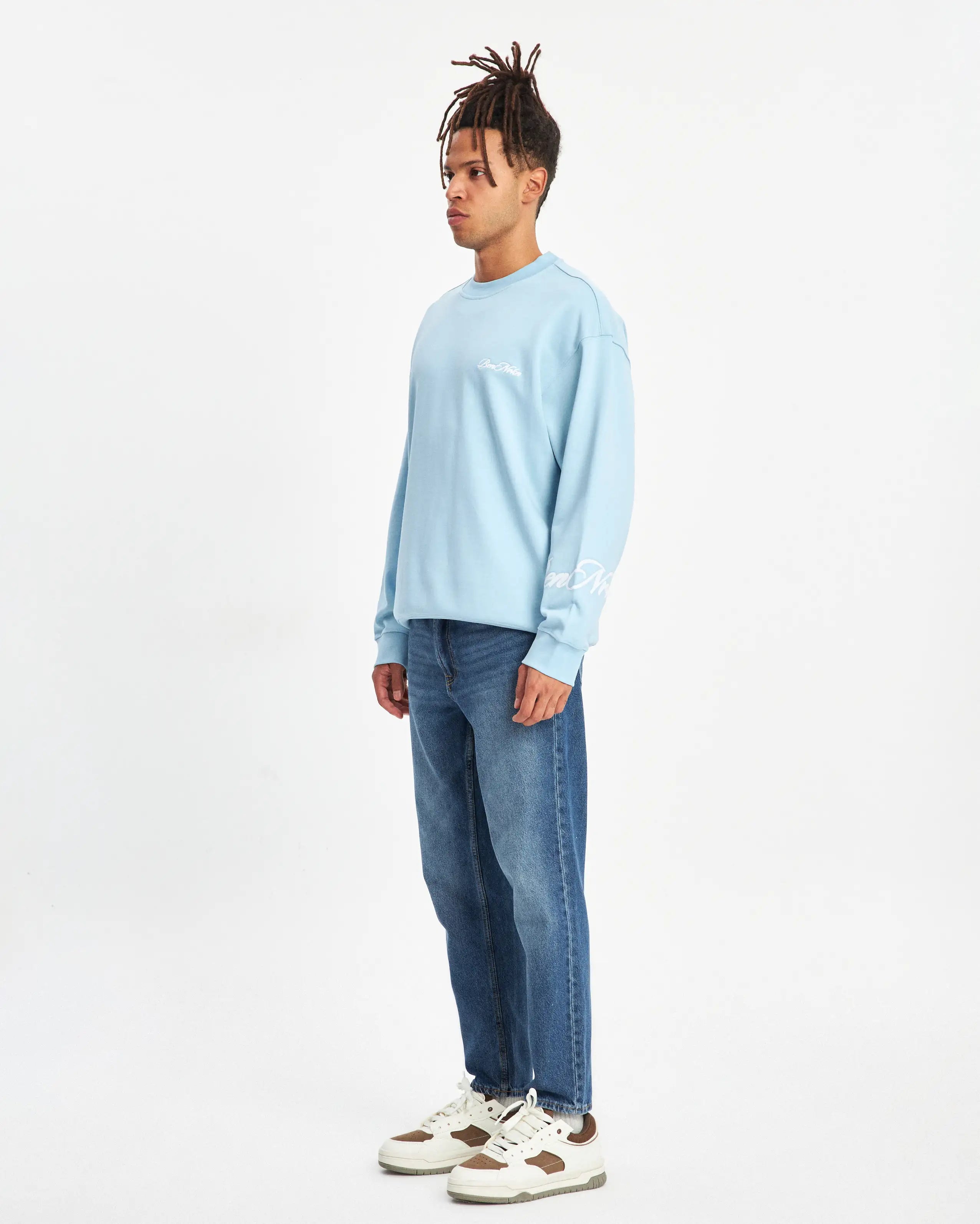 HANDWRITTEN SWEATSHIRT - BABY BLUE