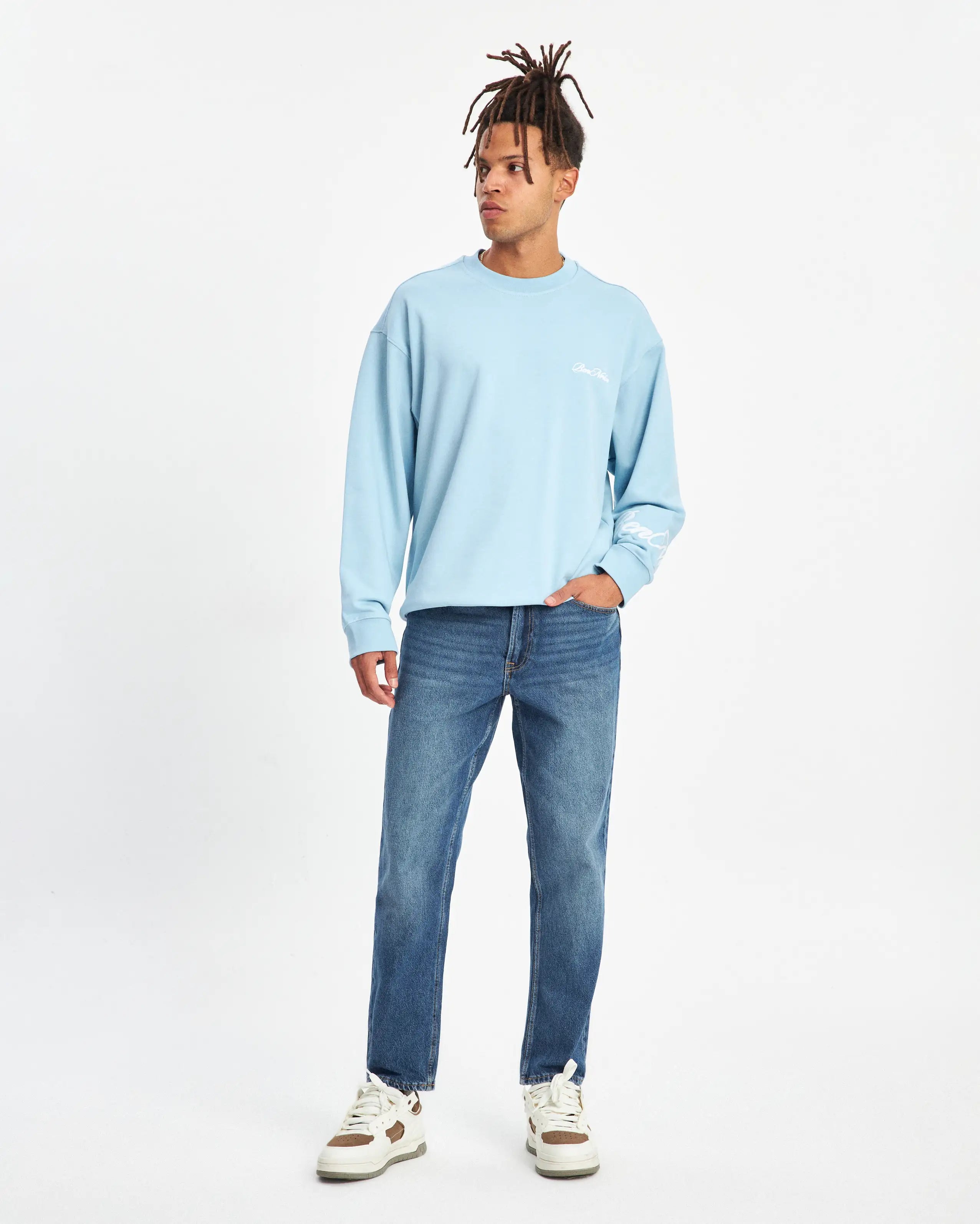 HANDWRITTEN SWEATSHIRT BABY BLUE