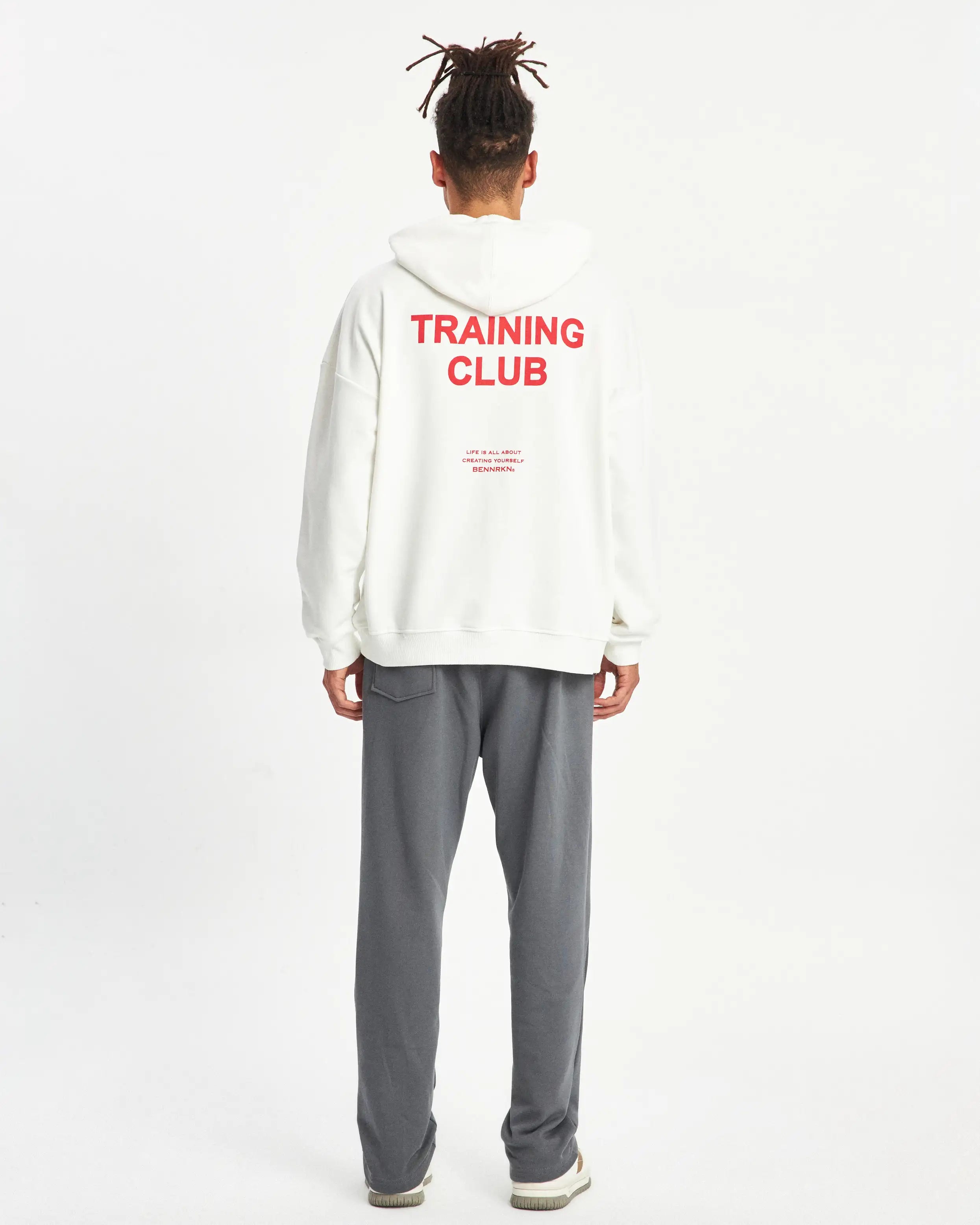 OVERSIZED  TRAINING CLUB HOODIE - OFF WHITE