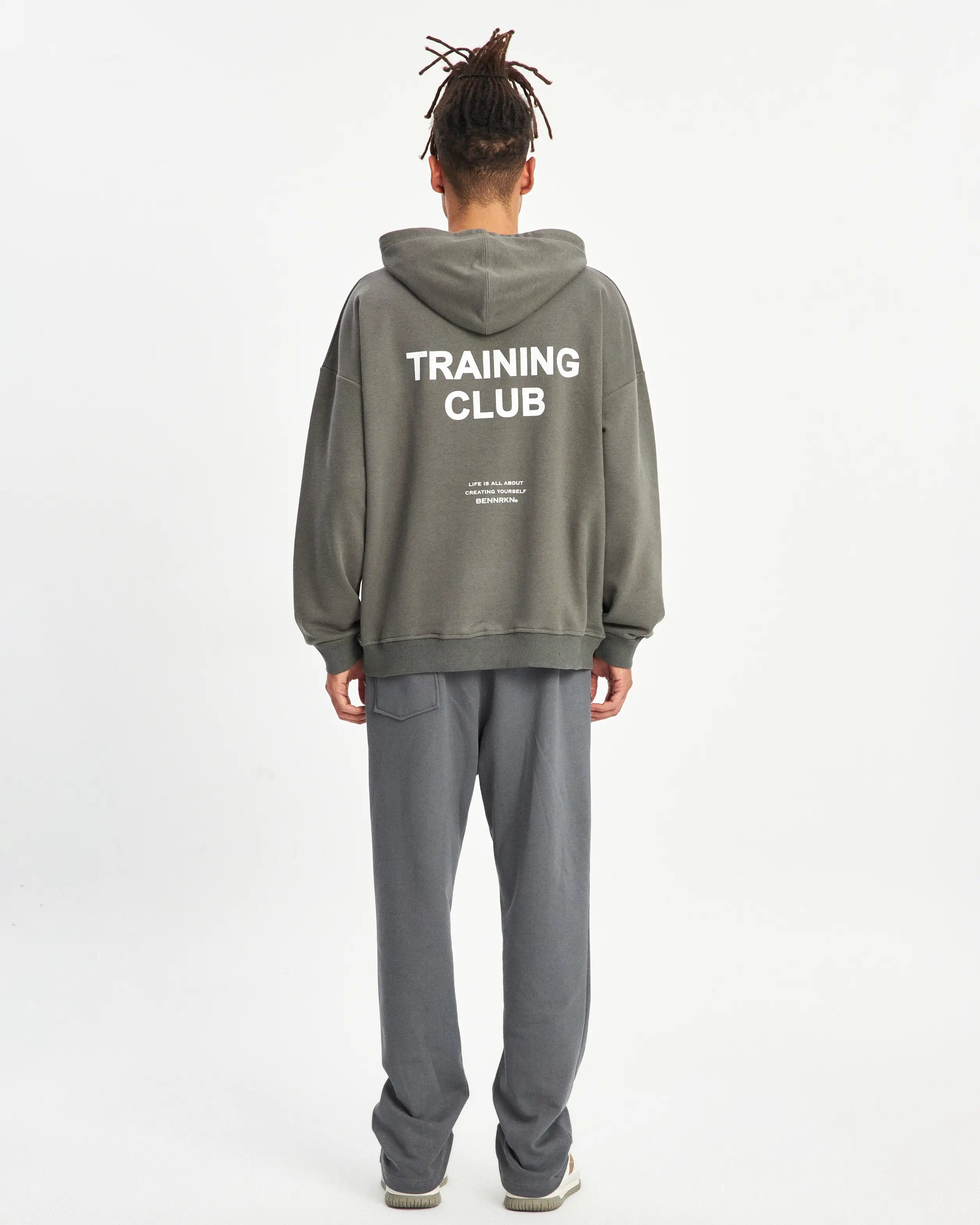 OVERSIZED TRAINING CLUB HOODIE - KHAKI