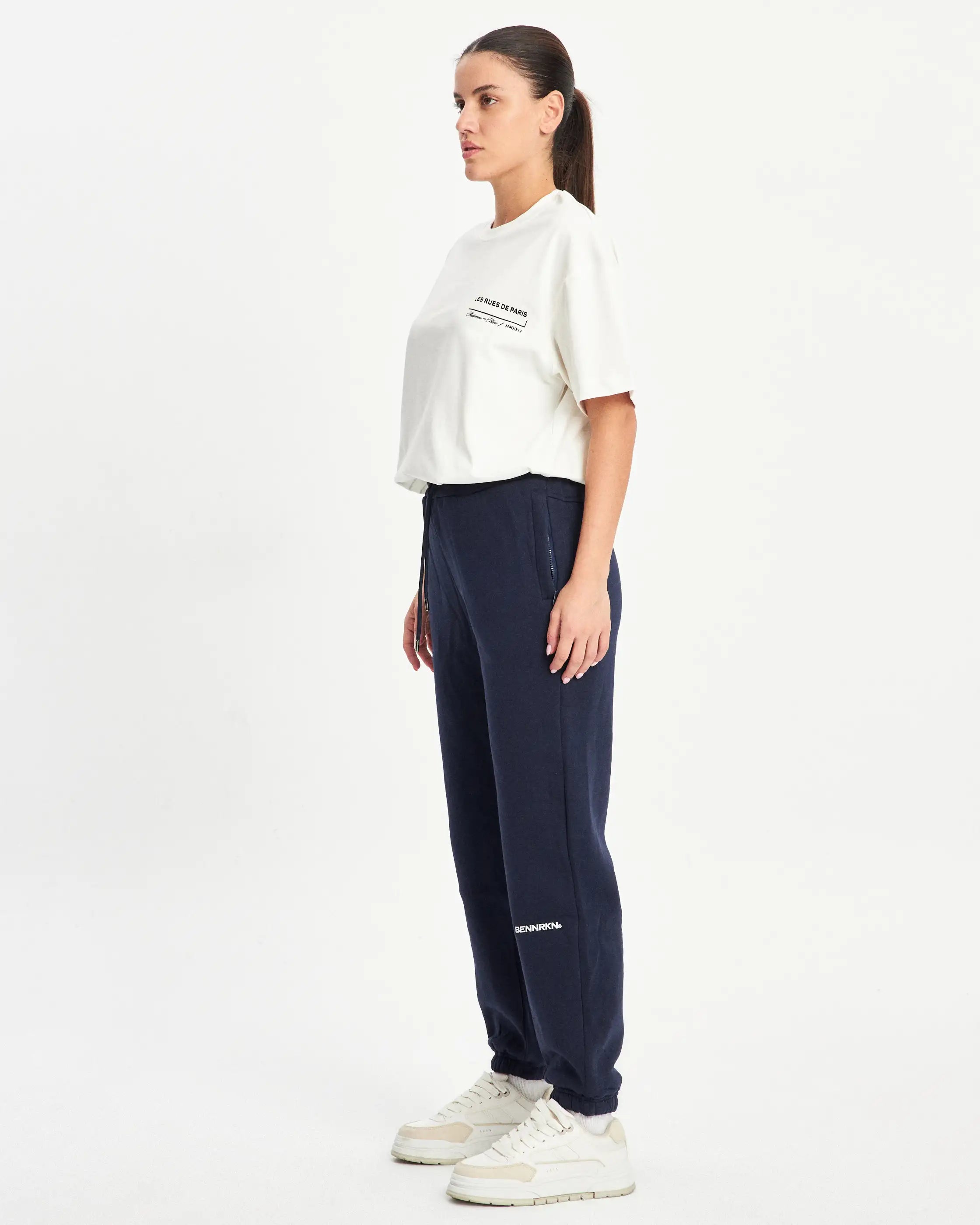 CUFFED SWEATPANT- NAVY