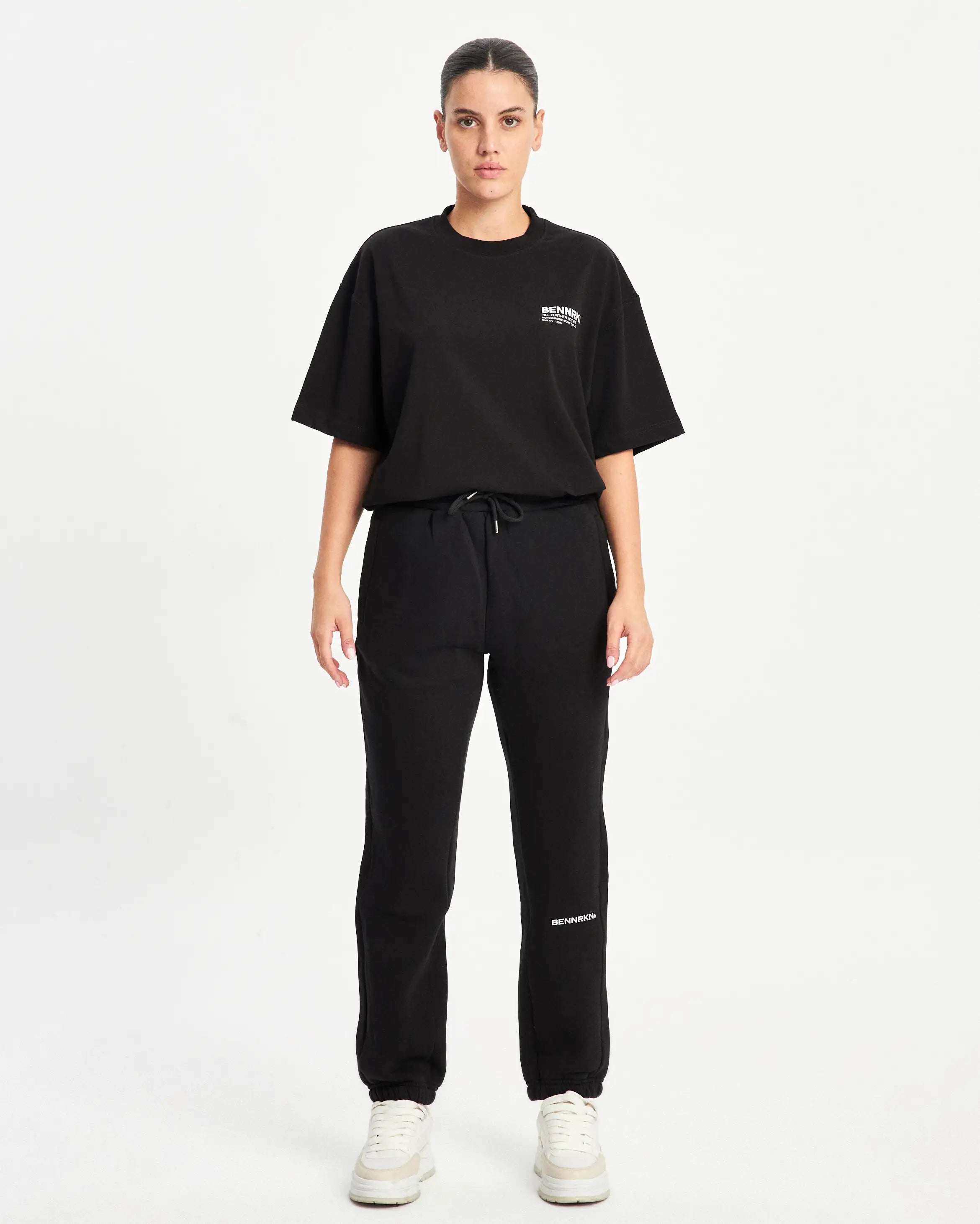 CUFFED SWEATPANT- BLACK