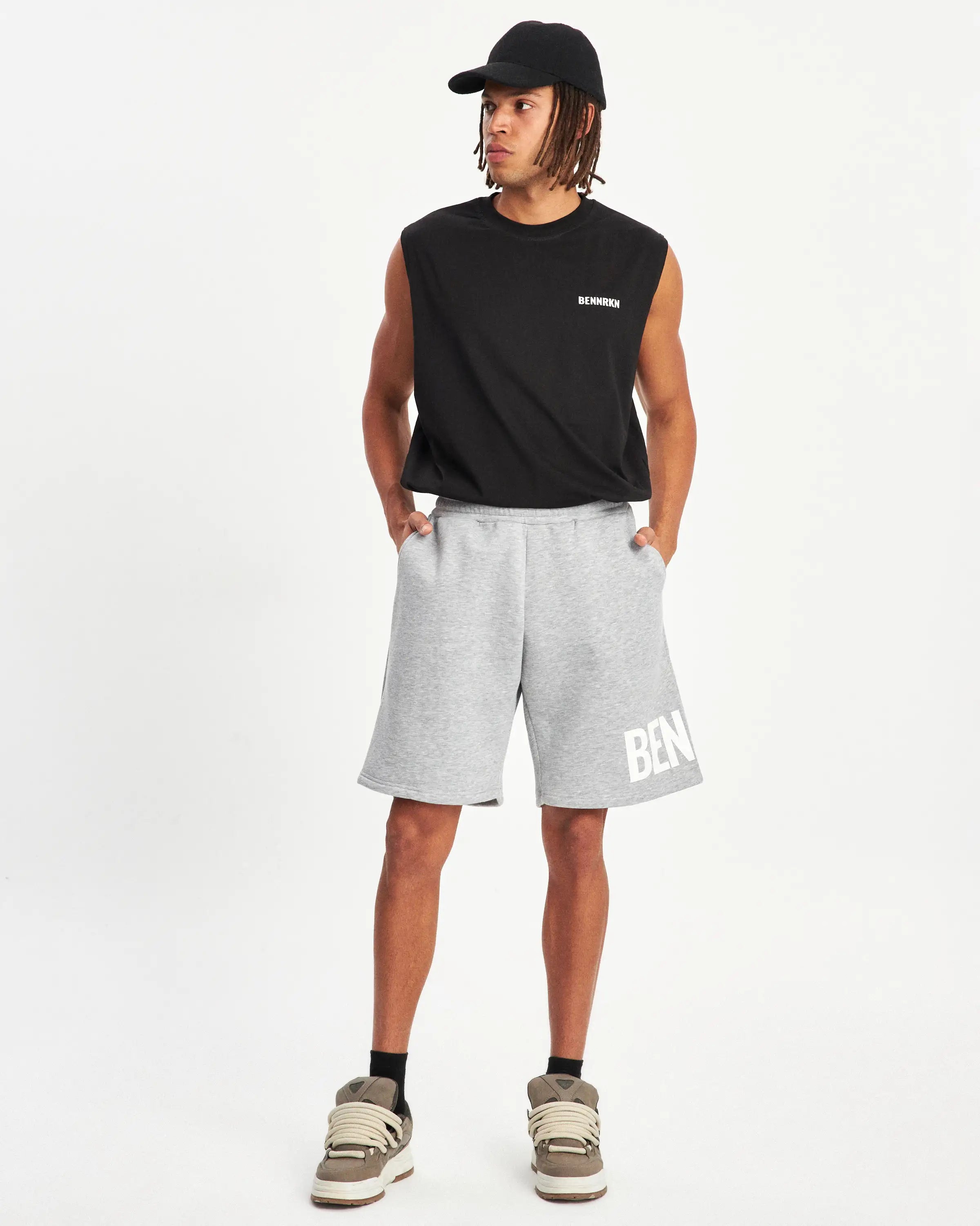 BENNRKN SHORT - GREY MARL