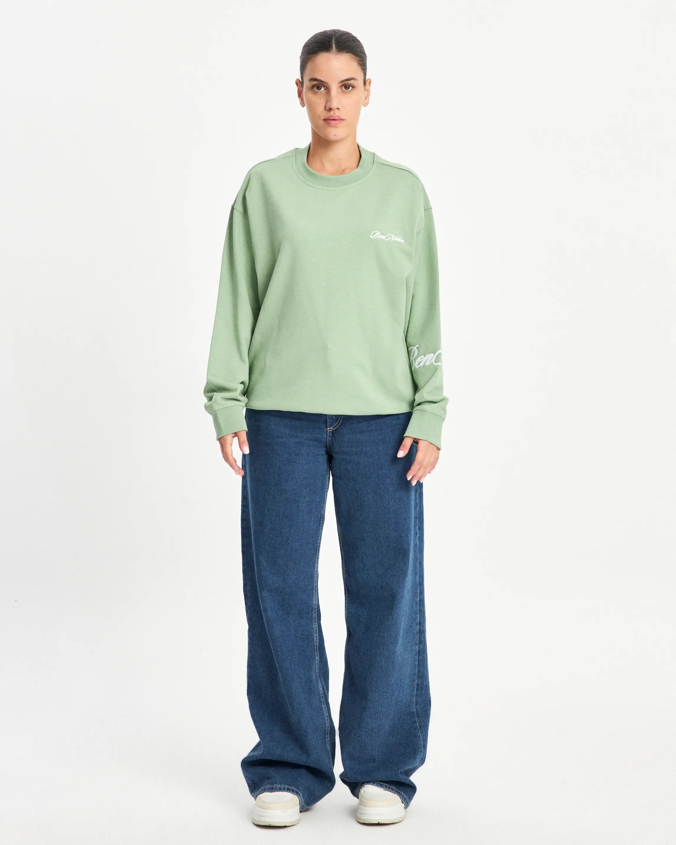 HANDWRITTEN  SWEATSHIRT - SAGE GREEN