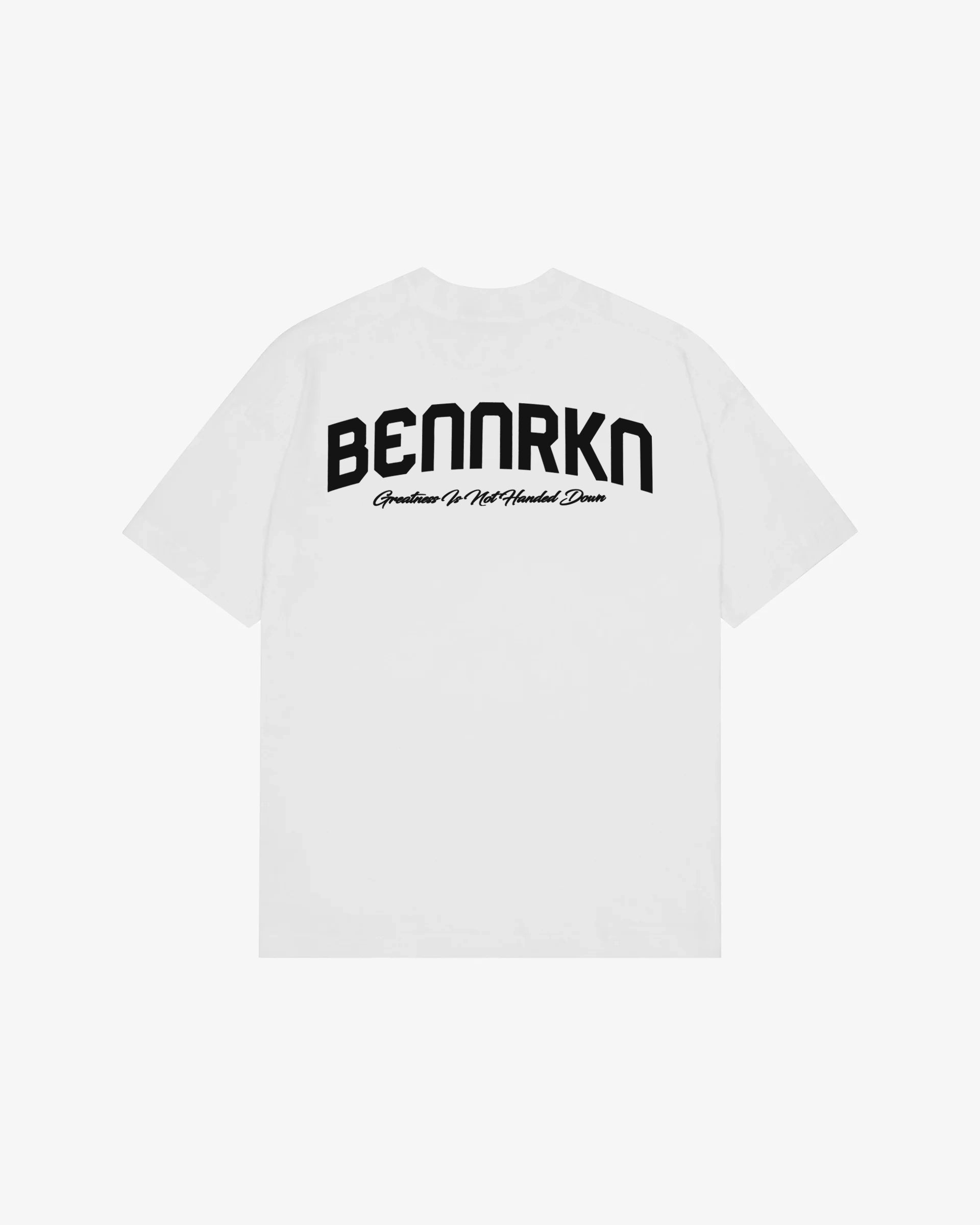 ARHCED BENNRKN T-SHIRT - OFF WHITE Cobalt Blue BENNRKN 