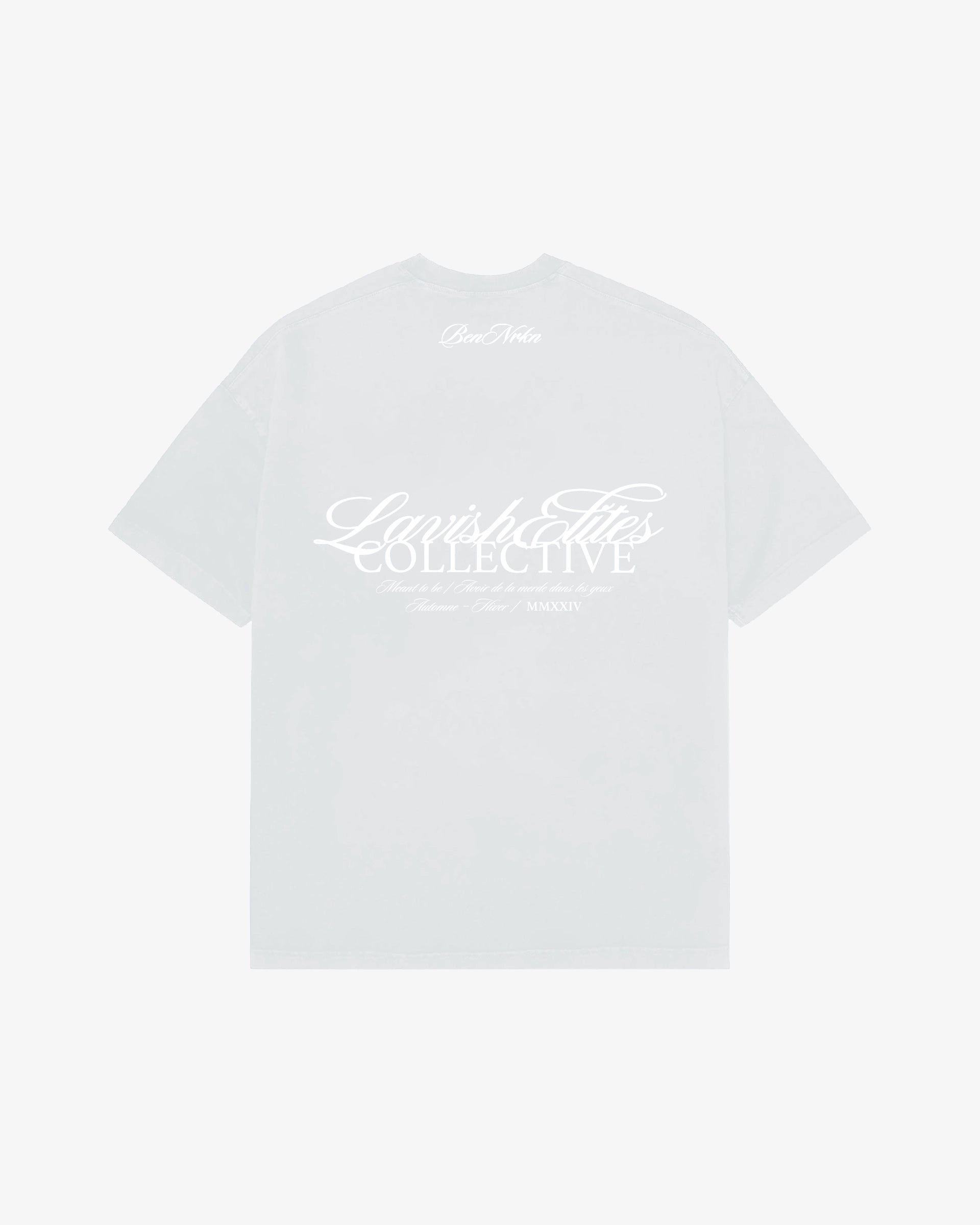 LAVISH ELITES T-SHIRT - ASH GREY Cobalt Blue BENNRKN 